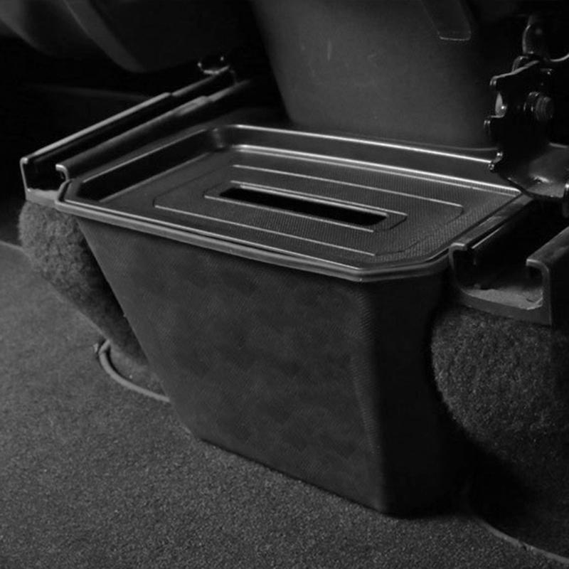 Rear Center Console Organizer 2nd Row Console Back Seat Storage Container TPE-material Easy Fixing Suitable for ModelY