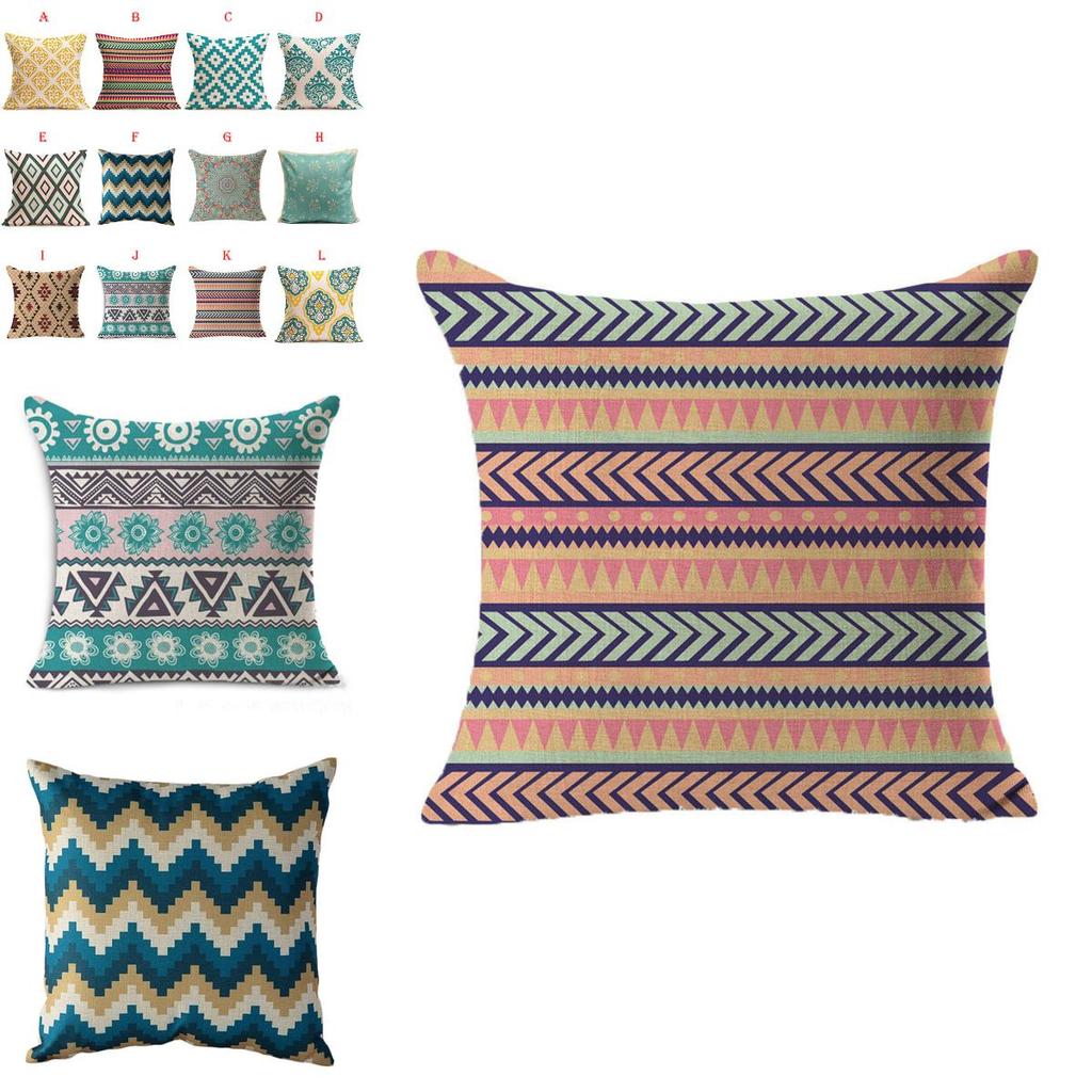 Luxurious Resistant Scatter Waist Throw Pillow Case With Timeless Geometric Design