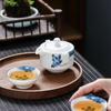 MULTIPOTENT Mutton-Fat Jade Portable Ceramic Travel Tea Set
