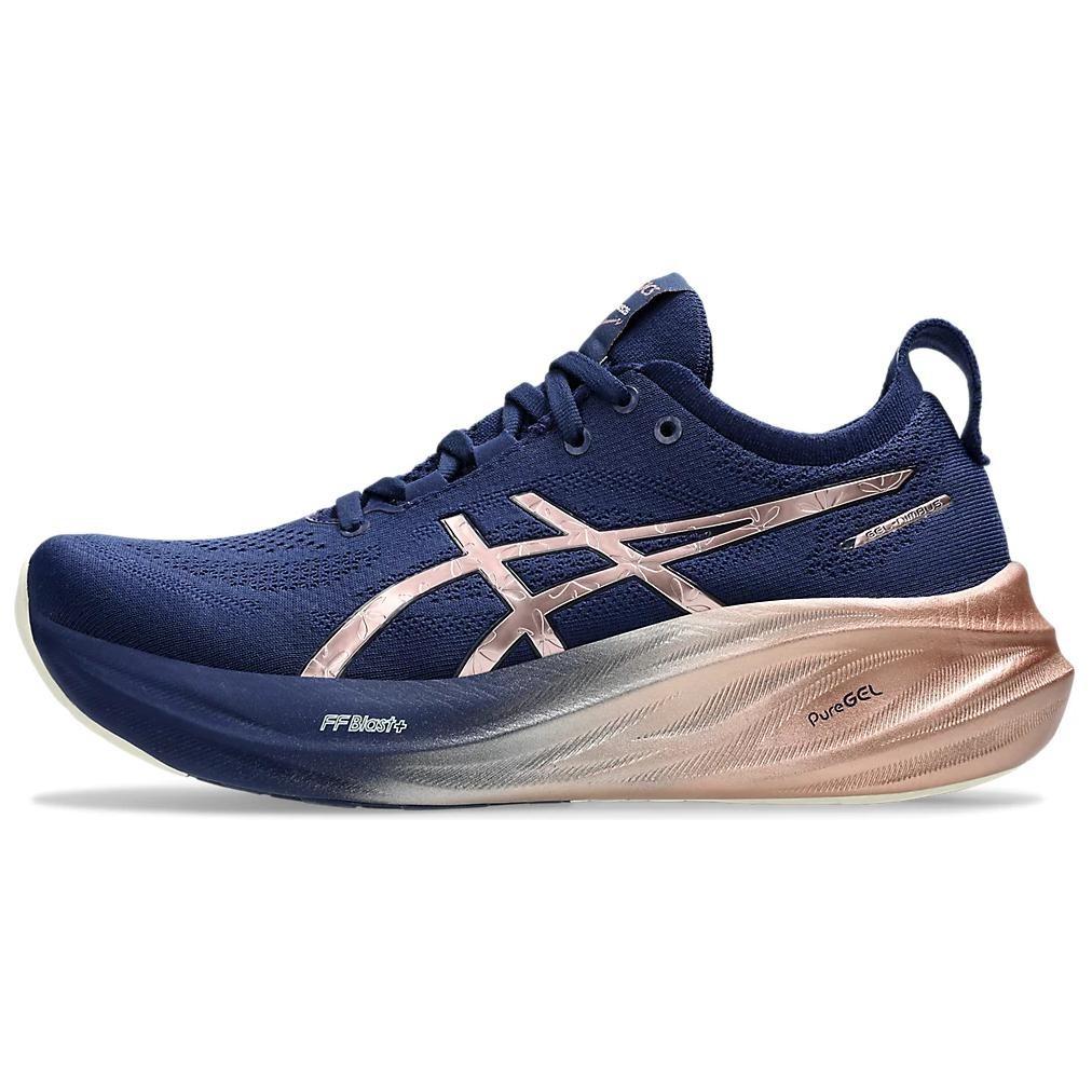 Asics Gel Nimbus 26 Platinum  Navy  Women s - 1012B740-400 38