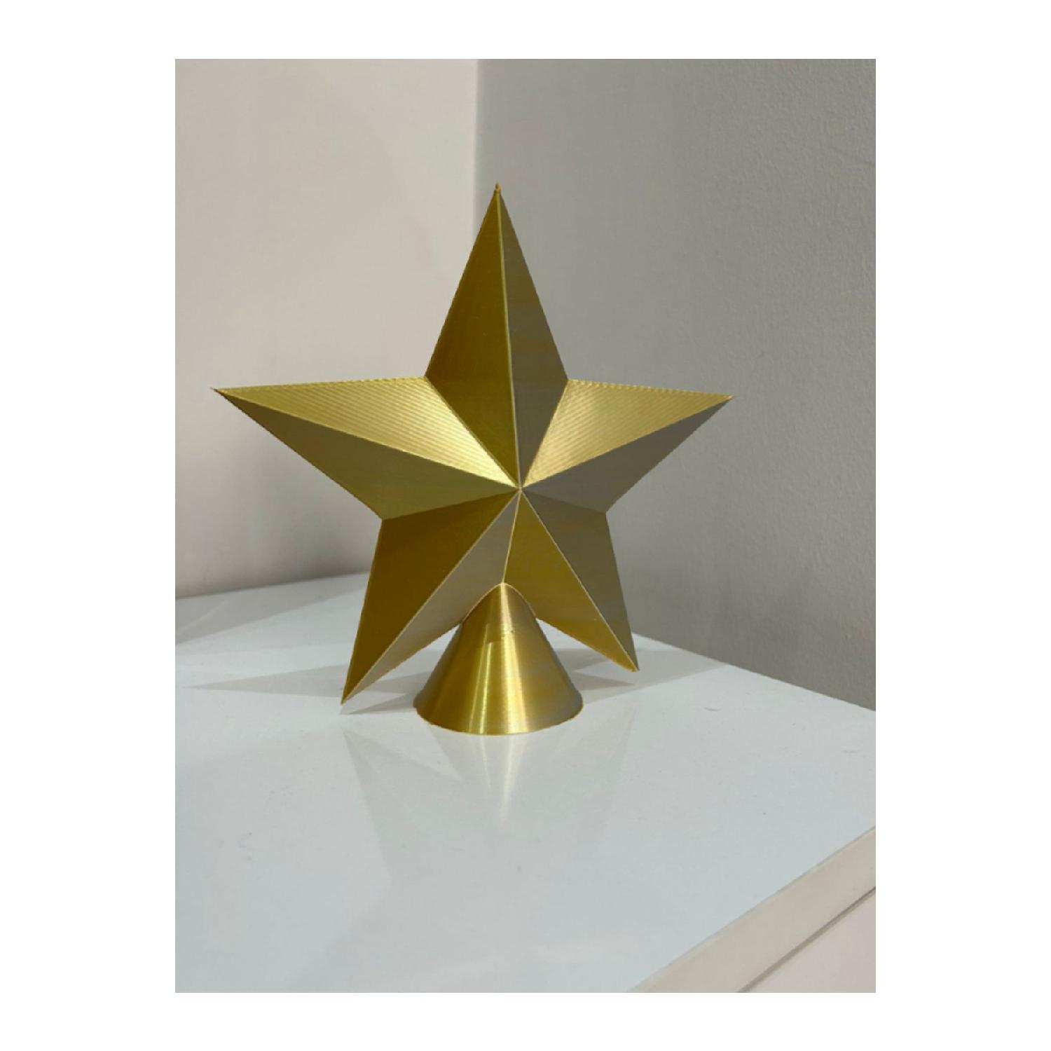 

Christmas Pine Tree Star Top Double Color Look Christmas Ornament жёлтый