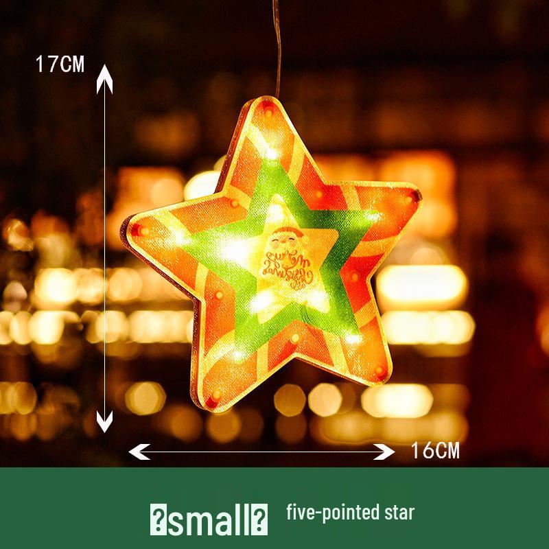 LED Christmas Suction Cup Window Lights: Indoor Decorative Hanging Festival Lights