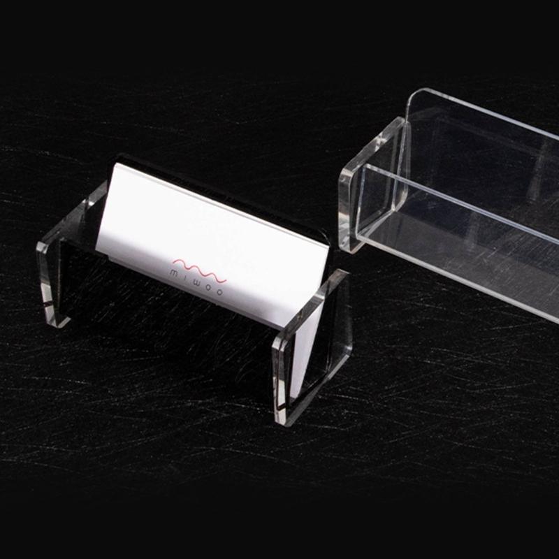 Business Card Holder Clear Acrylics Business Cards Holder Large Capacity Name Card Display Stand Office Desk Organizers