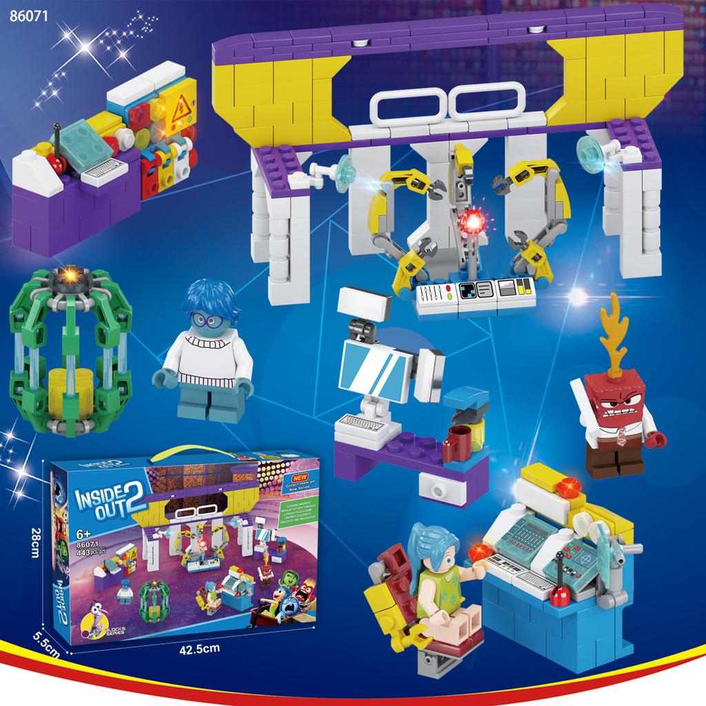 Alles steht Kopf 2 Bausteine Spielzeugfigur Modell Set Jungen Spielzeug Pädagogisches Puzzle 2025 Neues Zeichentrickfigur Set