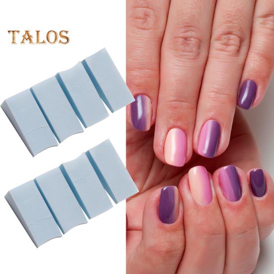 8Pcs Nails Soft Sponge Anti-deformed Multifunctional Easy To Clean Reusable Transfer Manicure Gradient Nail Art Sponge for Professional