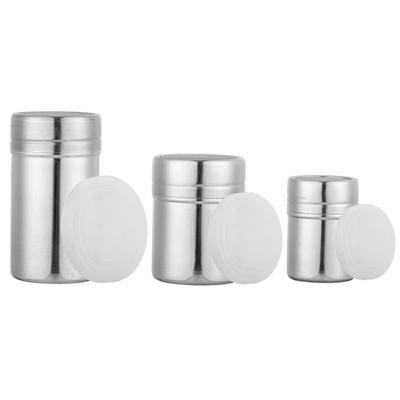 Gewürzglas Gewürzbox Einfach zu bedienen Gewürzglas Gewürzdosen Gewürzbehälter mit Deckel 304 Edelstahlmaterial