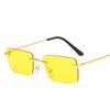 Stylish Latest Rectangle Sun Glasses For Ladies For Gents No Frame Small Sun Glasses Female Male Gafas De Sol Eye Glasses Glasses Shades UV400