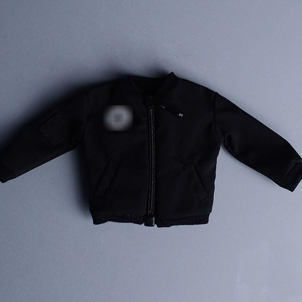 1/12 scale bomber jacket, baseball uniform, trend jacket (body, head, shoes, etc. not included) Black