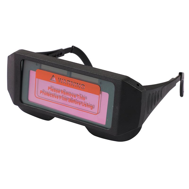 Solar-Powered Auto-Darkening UV Welding Goggles with Anti-Glare Protection for Welders