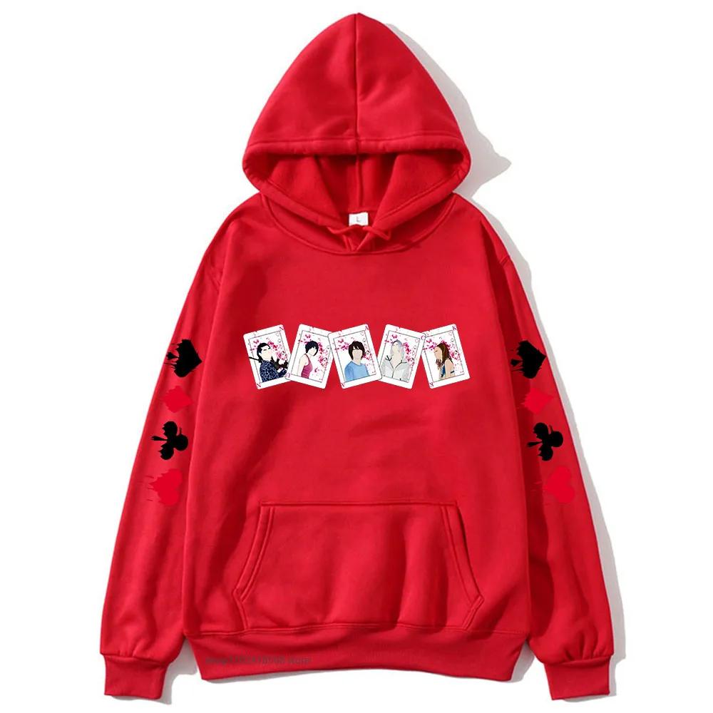 Alice In Borderland Hoodies for Men Women Characters Cards Sweatshirt Y2k Sudadera Male Clothing Streetwear