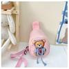 Hoodie Cartoon Teddy Bear Pattern Children Travel Shoulder Bag Oxford Material
