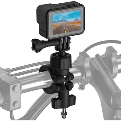 Bisiklet montaj aksamı motosiklet montaj aparatı eylem kamera gidon montaj bisiklet tutucu GoPro Hero için 360° dönüş 11/10/9/8/7/6 Insta360 DJI Osmo