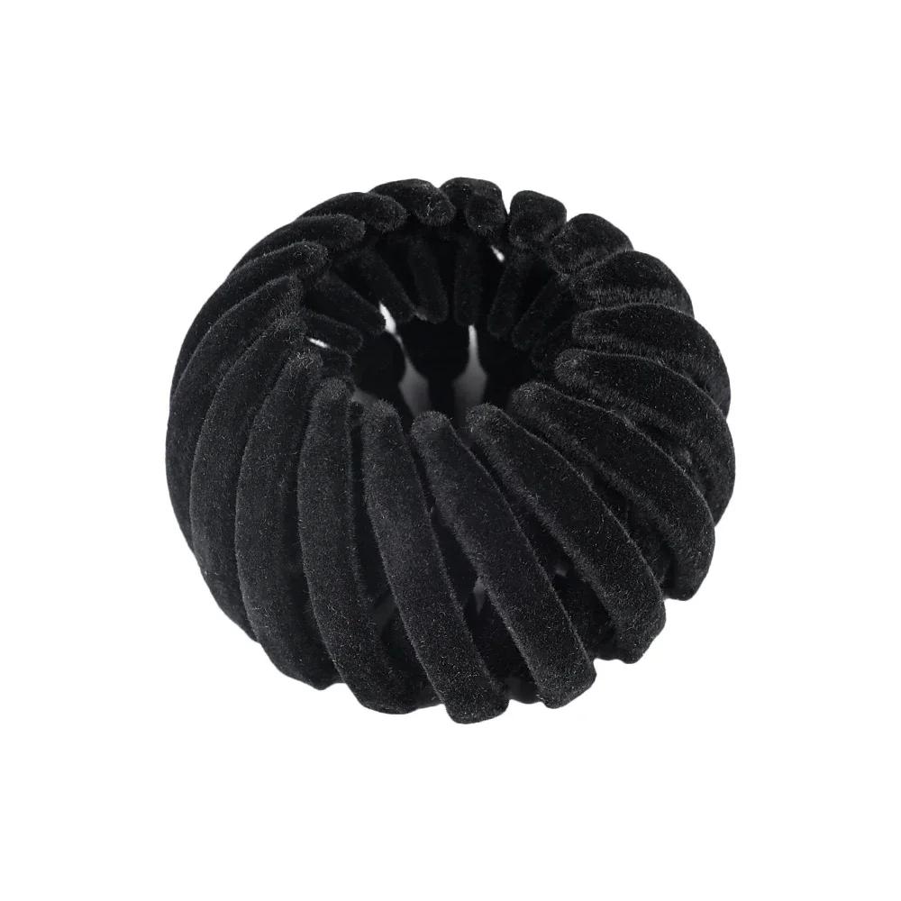 Women Bun Hair Claw Velvet Bird Nest Expanding Hair Accessories Horsetail Buckle Hair Clips Female Ponytail New Headwear Hairpin