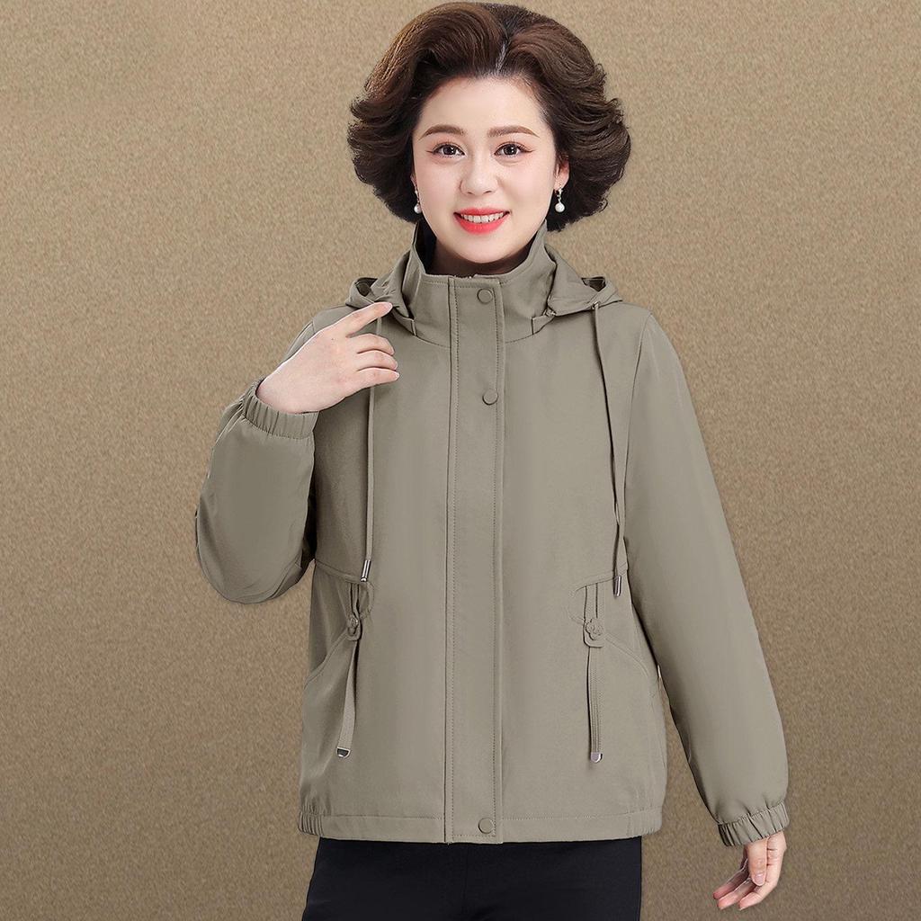 Mother's Day Spring Windbreaker Jacket for Middle-aged Women