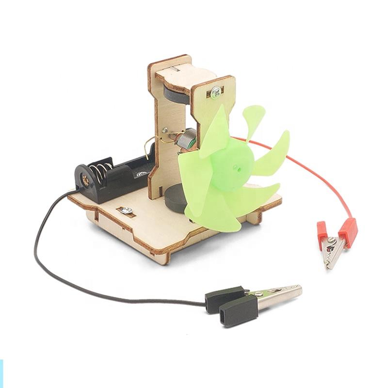 Wooden Physics Assembly Kit Electric Motor STEM Diy Science Experiment Education Toy