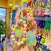 Breloc Rezistent la Încărcare Mare Culoare Macaron Mărgele Breloc cu Paiete Pandantiv Libelulă Portabil Anti-Pierdere Lanț Telefon Mobil Suport