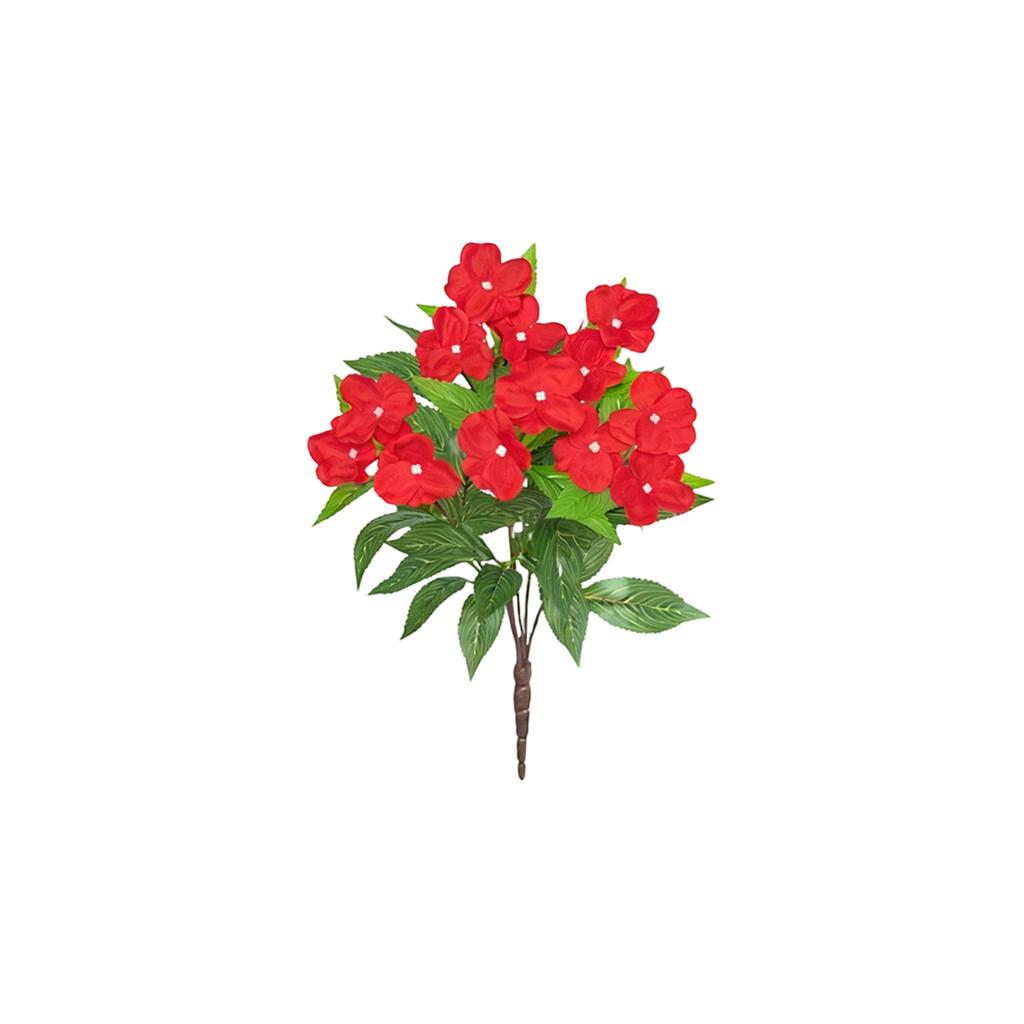 37cm Artificial Balsam Flower For Indoor Decoration, Outdoor  Garden, Balcony, And Terrace Landscaping.