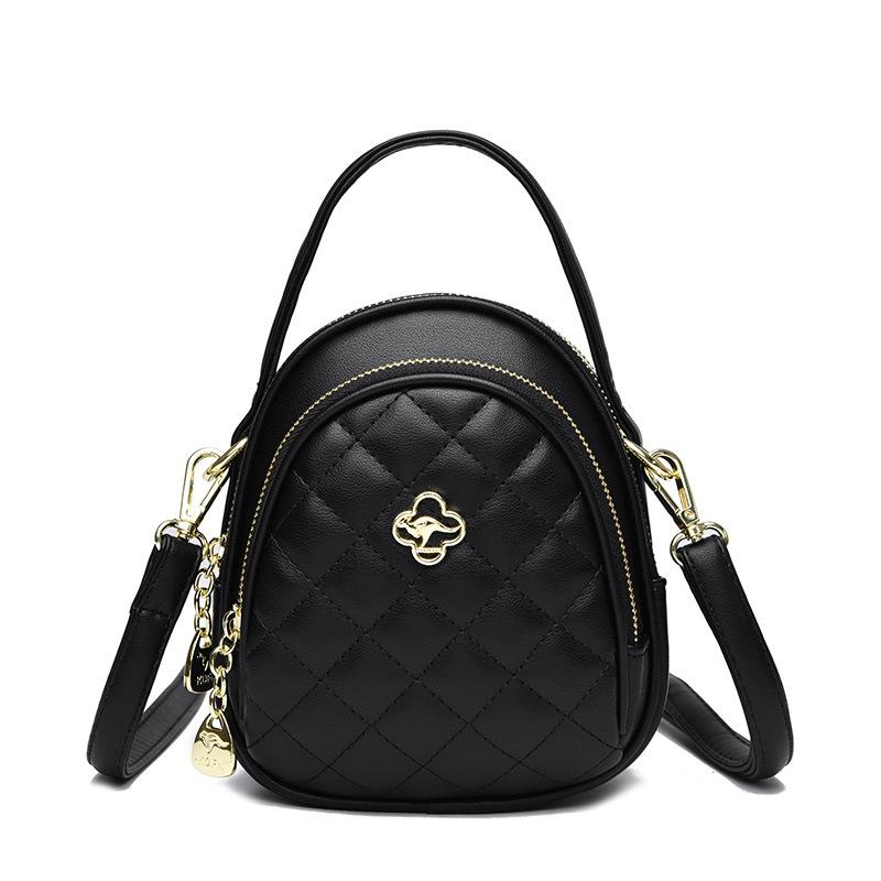 Крутая и Стильная Элегантная и Модная Женская Сумка Кроссбоди Одноплечевая Сумка чёрный