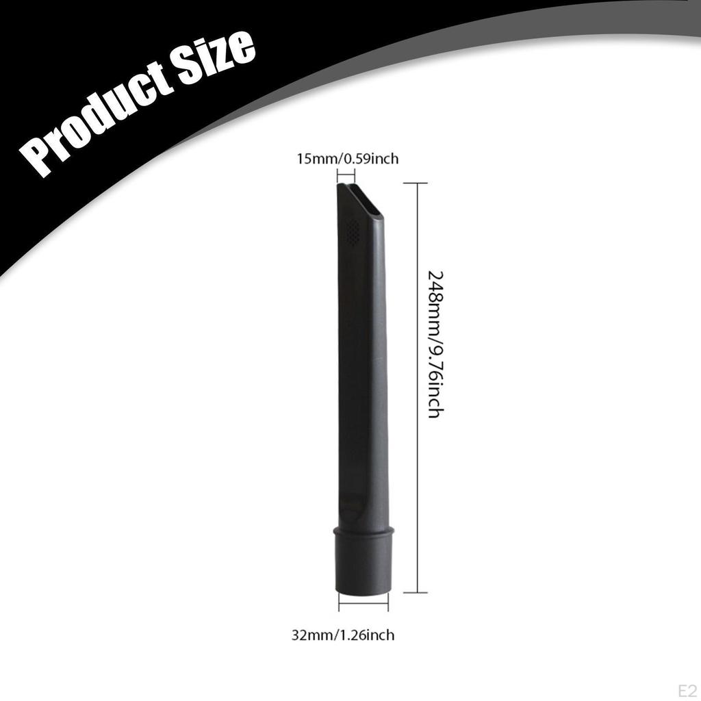 Vacuum Attachment Flat Nozzle 32mm 248mm Length for Reaching Narrow Gaps Lightweight Multifunctional