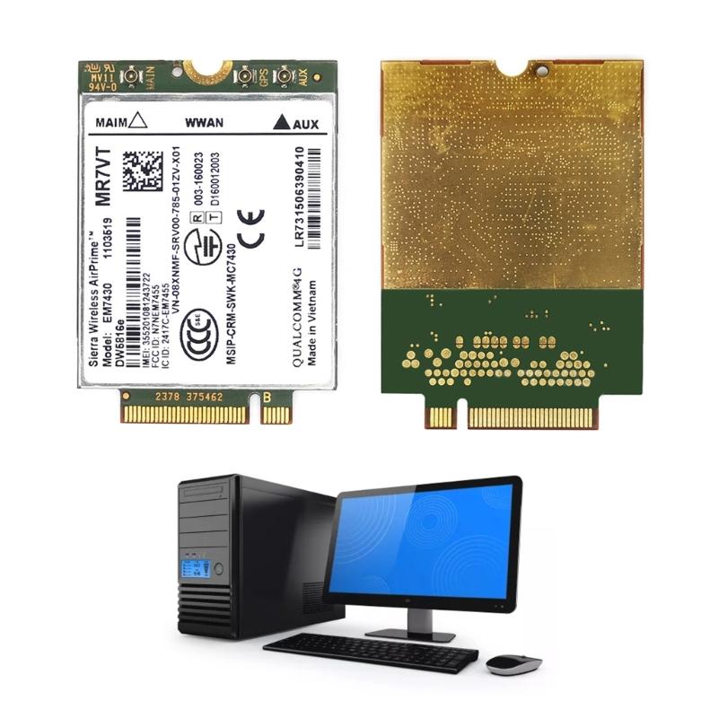For AirPrime EM7430 DW5816e NGFF - 4G Module 300Mbps GOBI6000 4G LTE -6 for Latitude 7280 7285 7290 7389 7390 7480