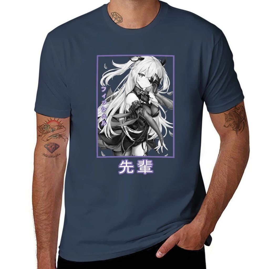 Fischl Tshirt Everyday Wear Basic Short Sleeve Top