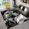 Teppich mit 3D-Motiv, Gothic-Horror, weiblicher Totenkopf, totes Mädchen, Teppich für Zuhause, Wohnzimmer, Schlafzimmer, Sofa, Fußmatte, Dekor, rutschfeste Bodenmatte