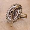 Steam Punk Ring Personalized Large Clock Gear Ring Retro Jewelry And Hand Accessories Wholesale