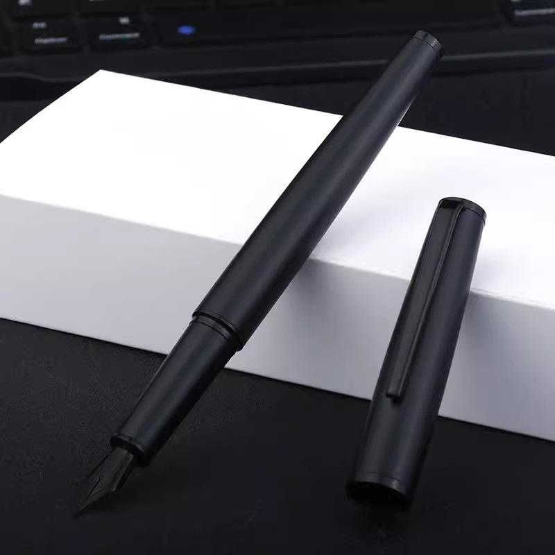 Classic Business Signature Fountain Pen with Ink Cartridge for Calligraphy Practice - Gift Pen with Engraving for Students