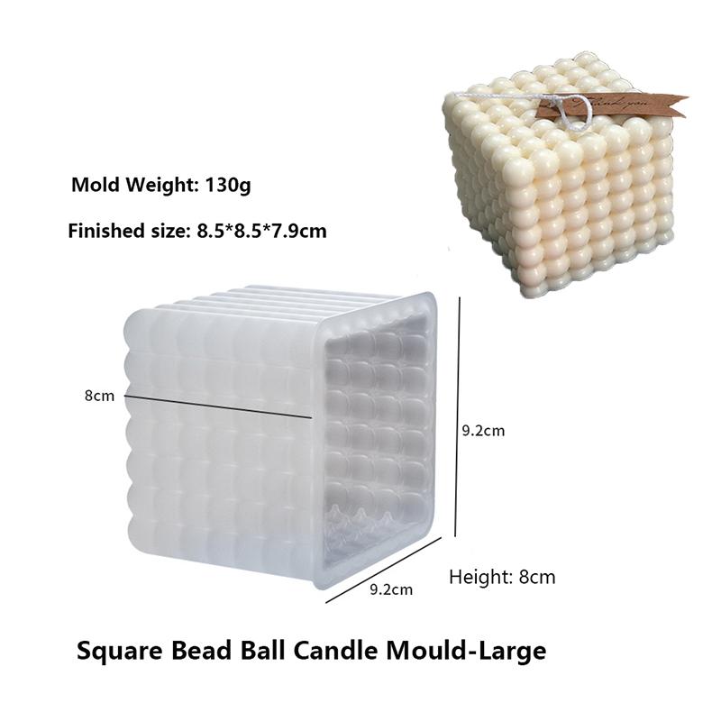 Non-stick Bubble Cube Candles Silicone Mold DIY Handmade Scented Candle Chocolate Dessert Cake Baking Molds Home Crafts Decor