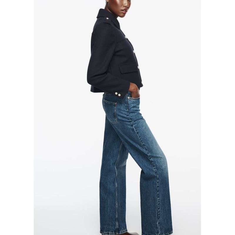 Spring New Arrival Fashion Loose Lapel Long Sleeves Retro Golden Breasted Soft Jacket Outwear 3046258