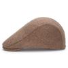 Beret Cap Male Female Autumn Winter Hat Adjustable Flat Cap Striped Artist Painter Beret Hat Berets for Men Women
