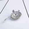 Dandelion Brooch Rhinestone Flower Lapel Pin Fashion Men 'S Suit Shirt Badge Brooches For Women Accessories Gift