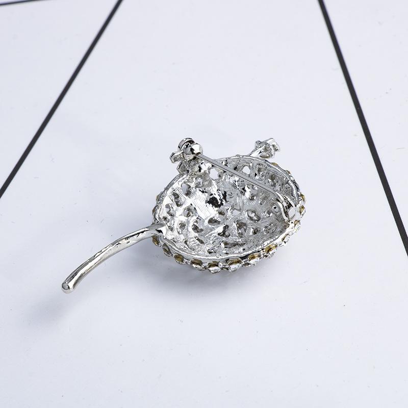 Dandelion Brooch Rhinestone Flower Lapel Pin Fashion Men 'S Suit Shirt Badge Brooches For Women Accessories Gift
