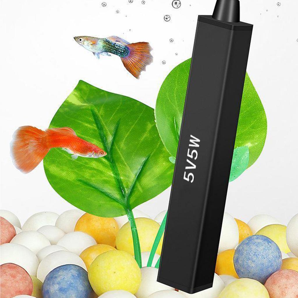 Міні Нагрівальний Стрижень для Акваріума Нагрівач для Акваріума з Рибками Занурювальний Термостат Нагрівач Солоноводний/Прісноводний Зарядка через USB