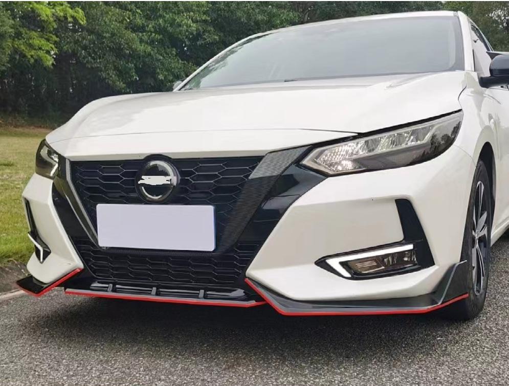 Συμβατό Body Kit 14ης Γενιάς Sylphy: Εμπρόσθιο Χείλος, Πλαϊνά Μαρσπιέ, Πίσω Αεροτομή, Πίσω Χείλος, Γωνία Εμπρός Προφυλακτήρα.