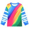 19759 Kinderen Jongens Meisjes Regenboog Roblox Bedrukt Lange Mouwen Ronde Hals T-shirt Broek Trainingsbroek Sets