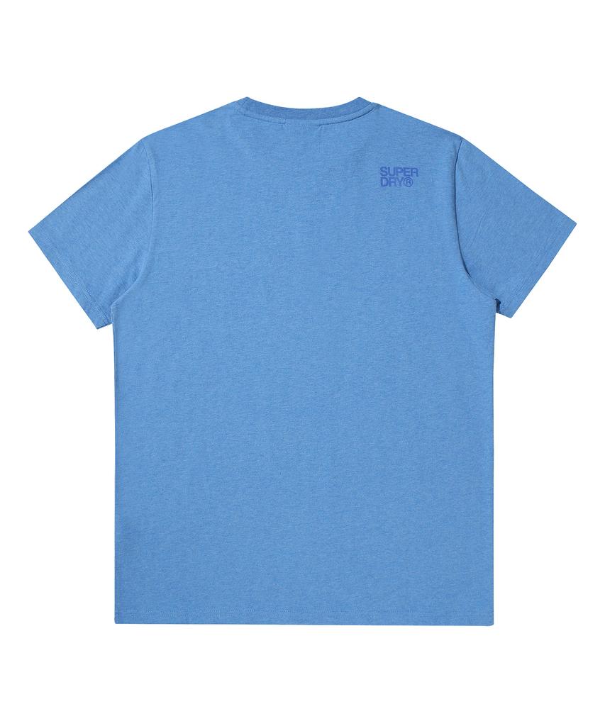 Syupeodeulai Small Vintage Logo Embossed T-Shirt Melange Blue Sduiscp19Mbl