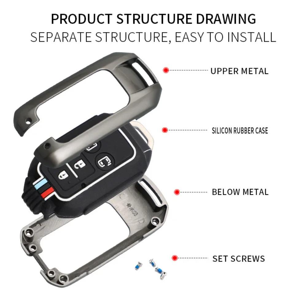 Car Key Case Cover Protective Shell Fob for Suzuki Ertiga Swift 2017 Wagon R Japanese Monopoly Type 3C Car Keychain Accessories