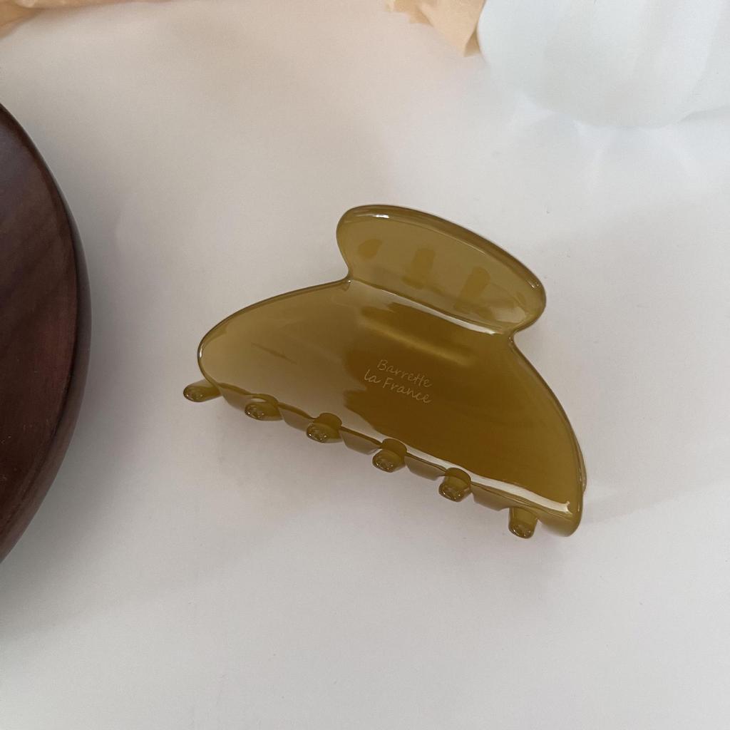 Französische Acetat Kleine Krallenklammer: Eleganter Haiklammer für den Hinterkopf für Halboffene Frisuren