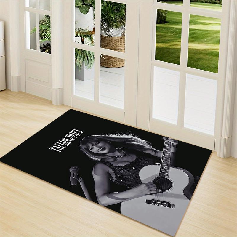 Taylor Swift Live Performance Carpet Rug Soft Washable Antislip Home Living Room Sofa Mats Personalized Christmas Rug