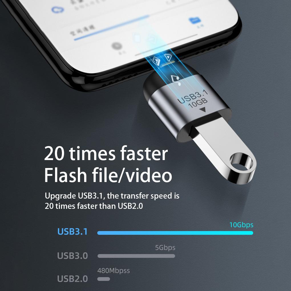 Telefon USB 3.1 Adapter Audio Video Schnell Aluminiumlegierung Konverter Umwandlungsstecker Desktop PC Zubehör