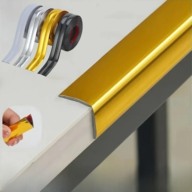 1 Stück Selbstklebestreifen für Wandwinkel, Dekorstreifen - Geeignet für Küchen-, Badezimmer-Sockelleisten - Wandseitenstreifen für Heimrenovierung