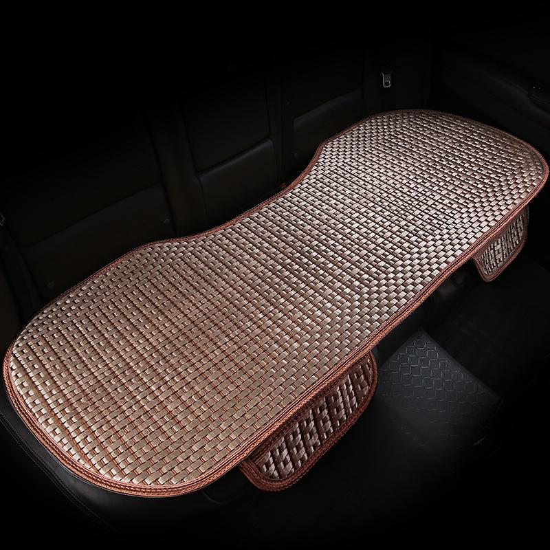 Summer Cool Ice Silk Car Cushion Seat Covers Universal Luxury Car Interior Non Slip Breathable Front Rear Cushion With Backrest