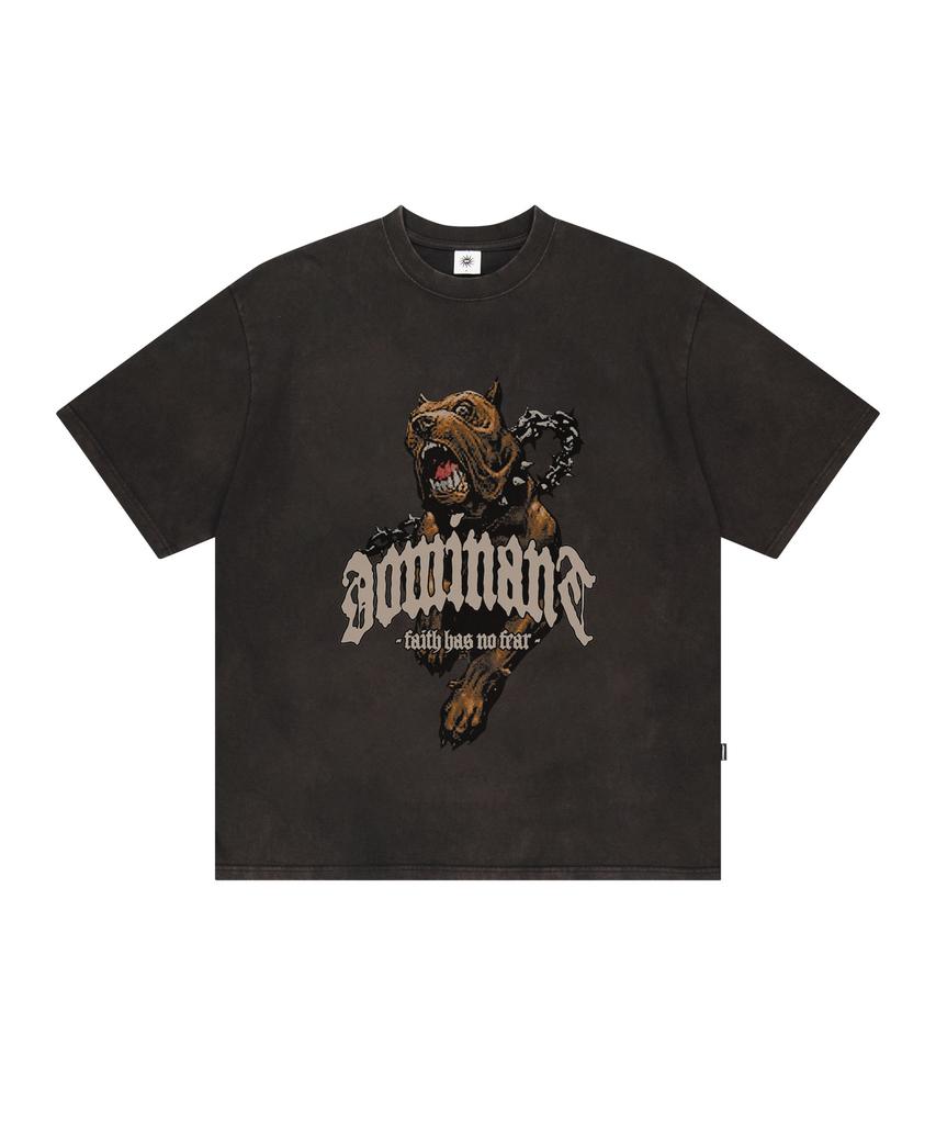 DOMINANT Vintage Washing Bulldog Tee Black