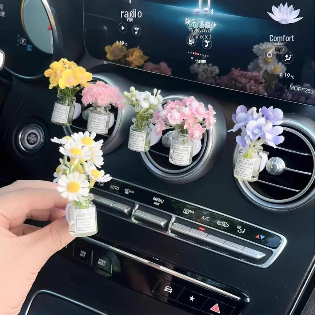 Baby's Breath Car Air Vent Freshener – Creative Aroma Clip for Car Interior
