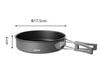 Alocs camping frying pan camping frying pan suitable for frying meat and grilling