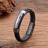 Natural Hematite Pink Crystal Tiger Eye Stone Bracelets Men's Jewelry Braided Leather Handmade Male Bangles New In