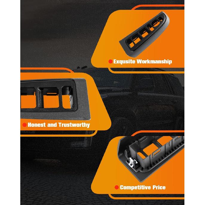 CCIYU Window Switch Bezel Cover for Chevrolet Avalanche Silverado Suburban Tahoe, for GMC Sierra Yukon, for Cadillac Escalade 2004-2007 89045128
