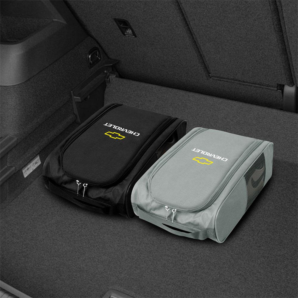 CTJ3 Car Emblem Sneaker Storage Bag Travel Outing Shoe Storage Tool Shoe Bag For Chevrolet Camaro Colorado Trax Silverado Corsa Volt