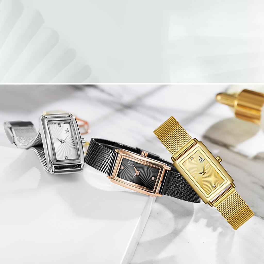 Zegarek damski Zegarek damski Kwadratowy zegarek Minimalistyczny zegarek biznesowy Damski zegarek Junior High Sense Shenzhen